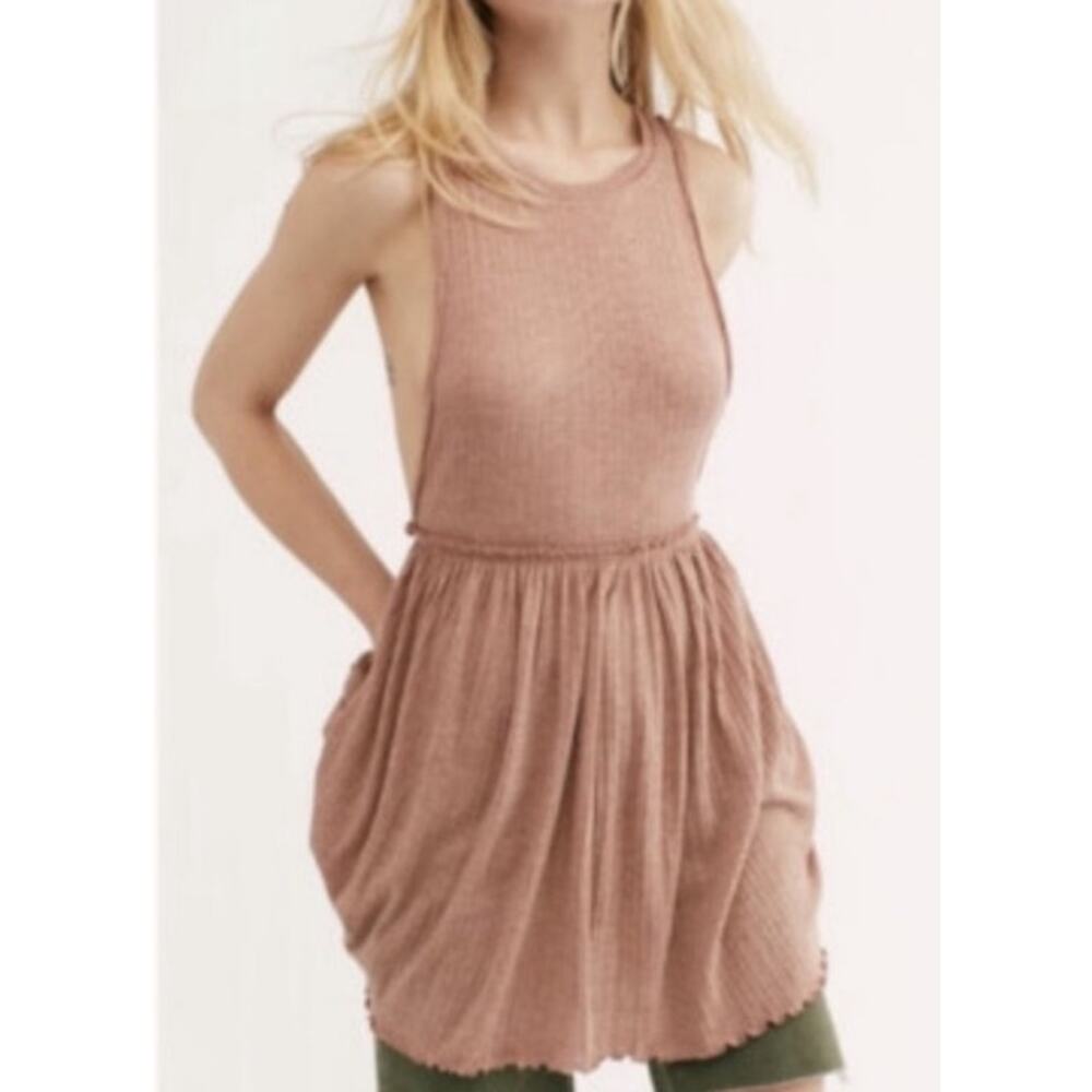 Free People Beach BRB Sleeveless Tunic Mini Dress US Womens XS